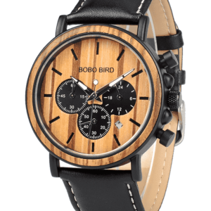 Orologio di lusso da uomo d'affari con cronografo in legno P09-2