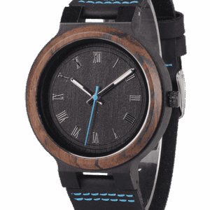 Retro Leather Band Personaliezed Wood Watch