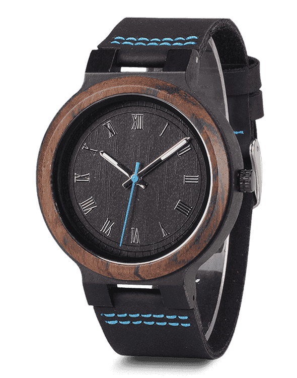 Retro Leather Band Personaliezed Wood Watch