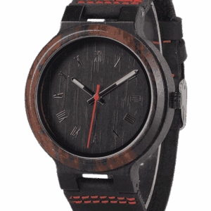 Retro Leather Band Personaliezed Wood Watch