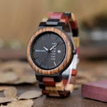 wooden watches for men Rainbow - Colored wood P14-1