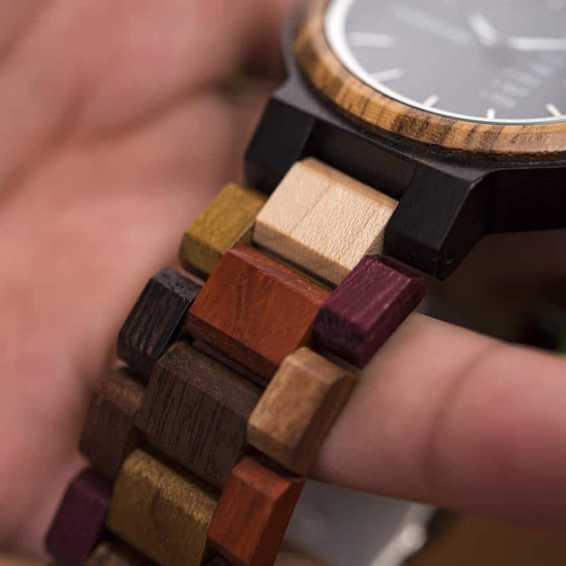 wooden watches for men Rainbow - Colored wood P14-1-6 wooden watches for men Rainbow - Colored wood P14-1-6