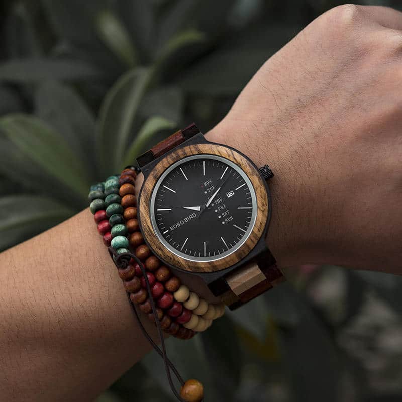 wooden watches for men Rainbow - Colored wood P14-1-7 wooden watches for men Rainbow - Colored wood P14-1-7