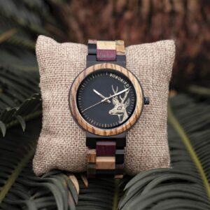 Personalized Gifts For Him BOBO BIRD Wooden Watches Colored wood - Rainbow P14-2