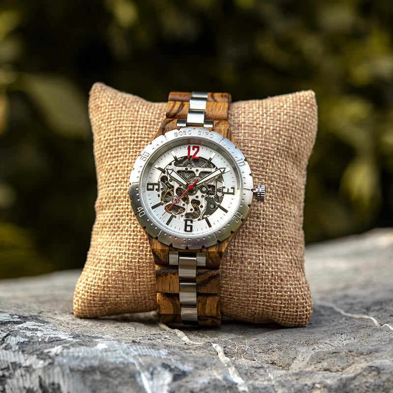 Automatic Mechanical Movement Wooden Watches Q29-2-7 Automatic Mechanical Movement Wooden Watches Q29-2-7