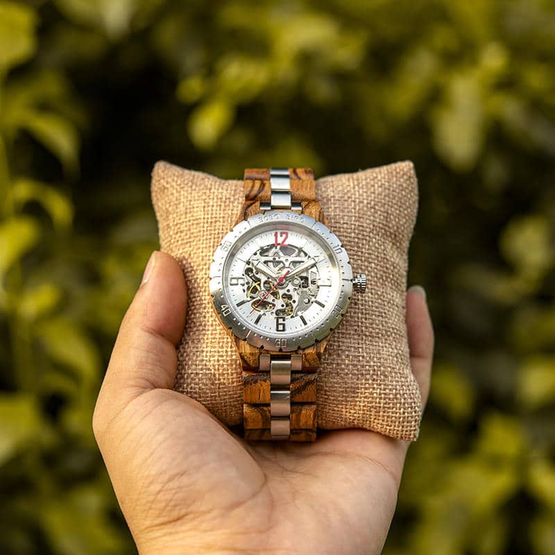 Automatic Mechanical Movement Wooden Watches Q29-2-8 Automatic Mechanical Movement Wooden Watches Q29-2-8