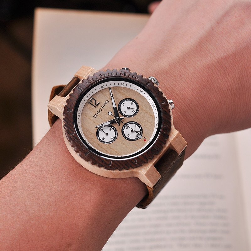 Chocolate chronograph watch r08 1 jpg