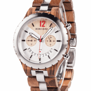 Quality Smiley Face Quartz Made of Wood Q28-2