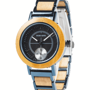 Ultra Thin Stainless Steel Women Wooden Watches R13-3