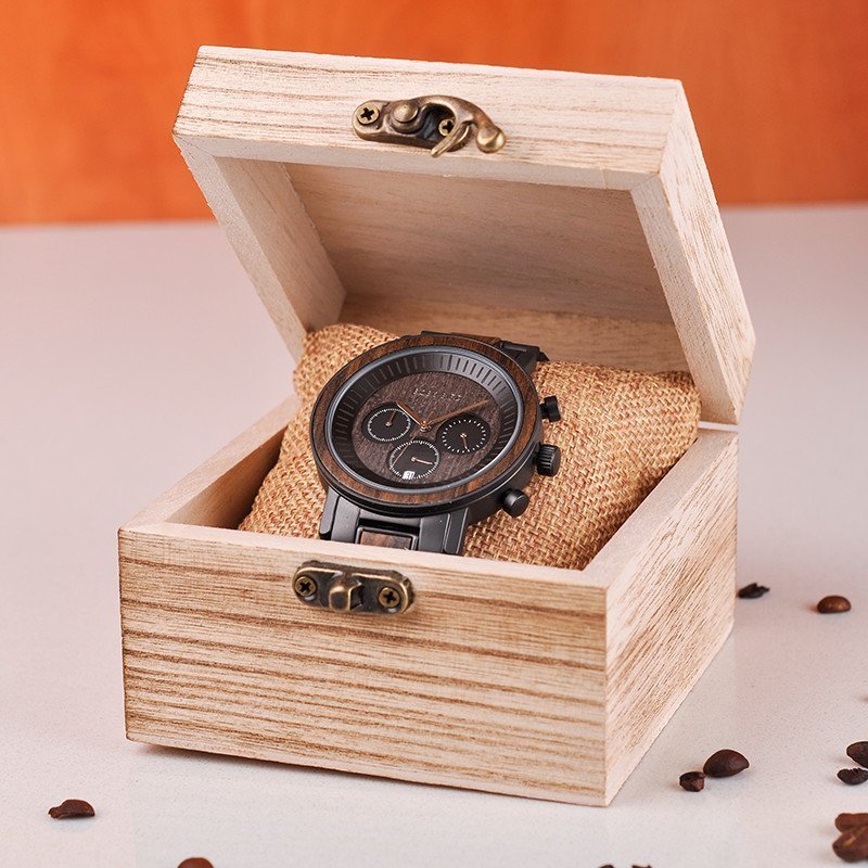 Wood Chronograph Watch R01 1 jpg