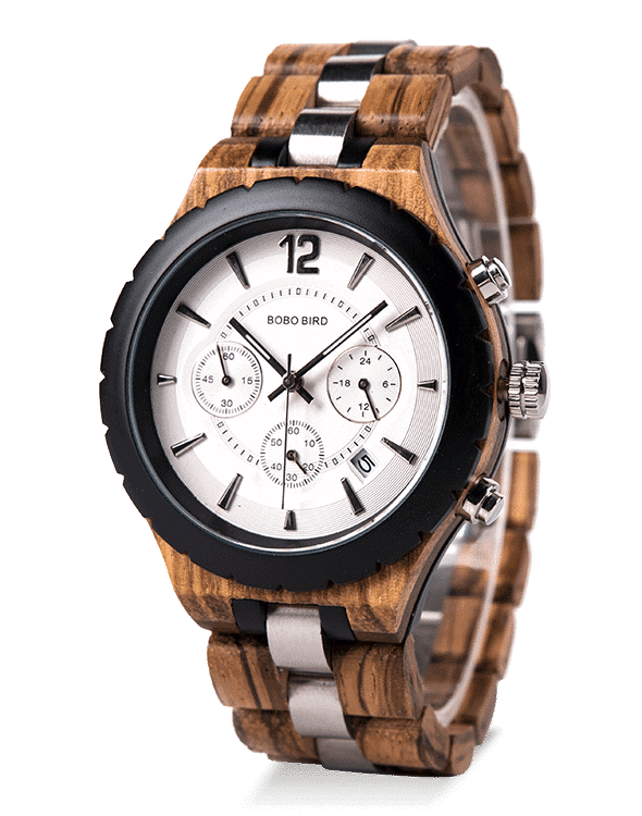 Luxury Men's Chronograph Wooden Watch R22-2