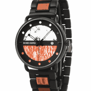 New Design Stainless Steel Red Sandalwood Watch