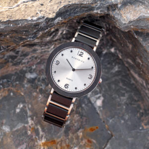 Fashion Ultra Thin Ebony Wooden Watches S16-1-4