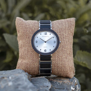 Fashion Ultra Thin Ebony Wooden Watches S16-1-6