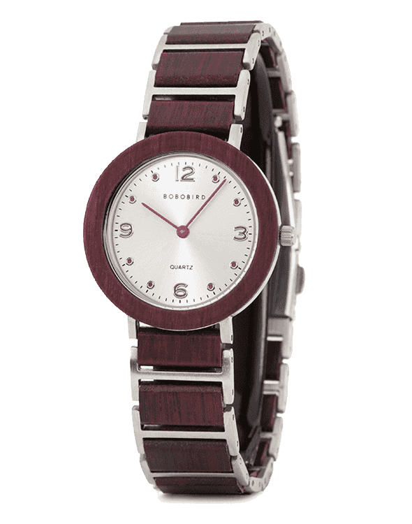 Fashion Ultra Thin Violet Wooden Watches S16-3