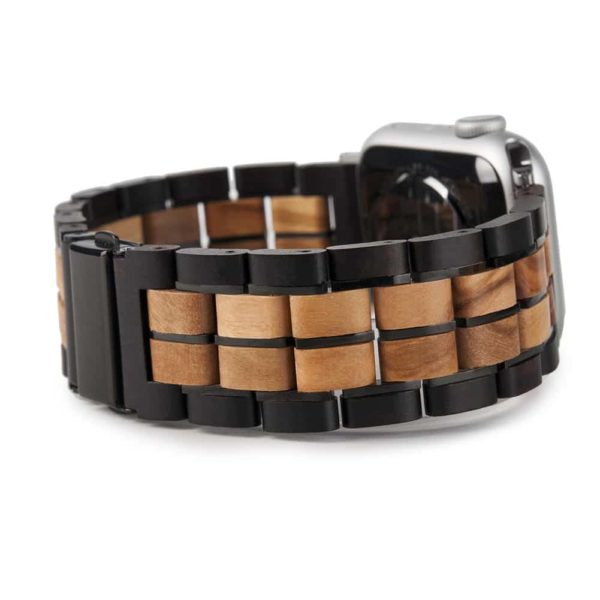 NATURAL WOODEN APPLE WATCH BANDS S17-3