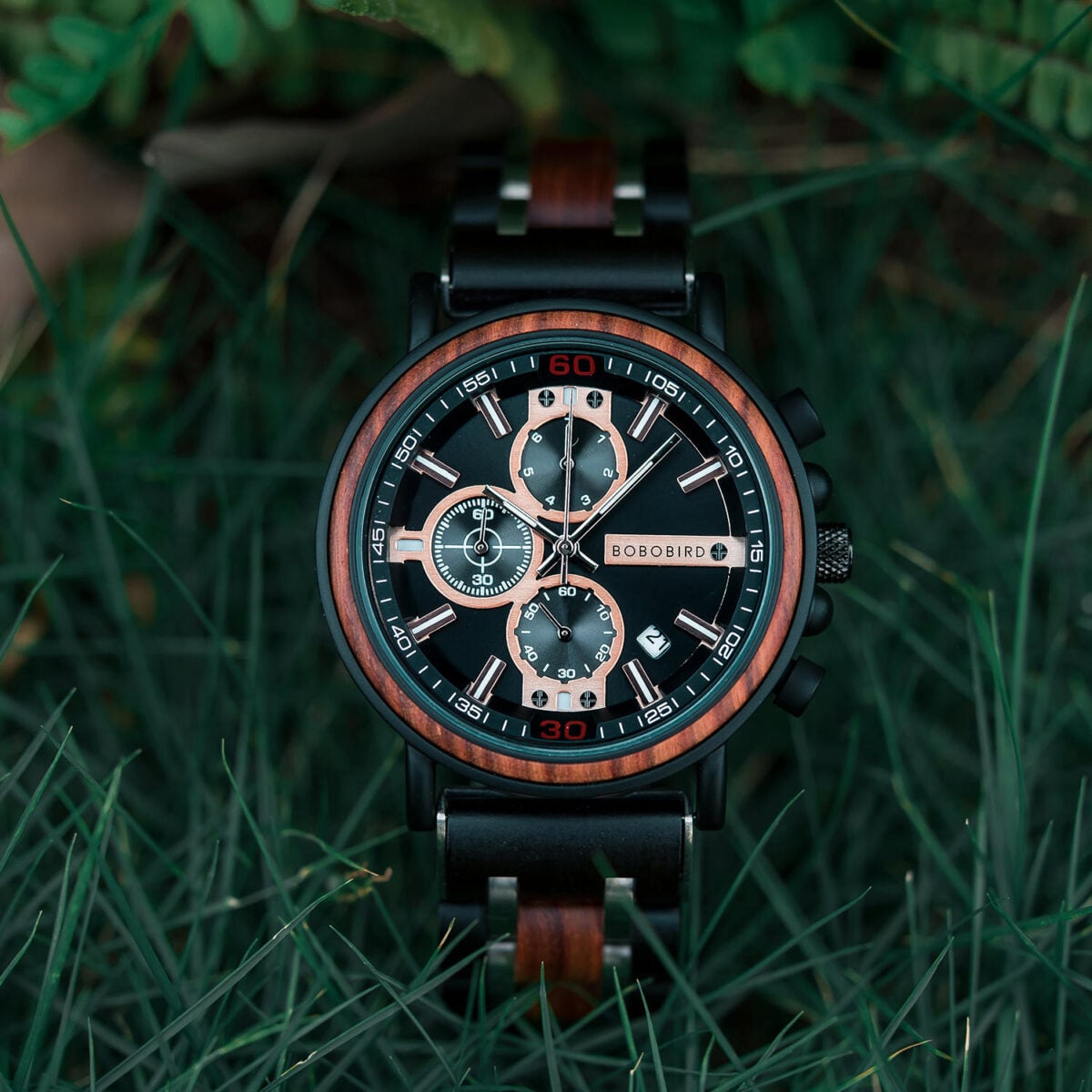 Personalized Engraved Wooden Watches fom Men padauk and silver Stainless Steel - King Arthur S18-1_1500_25 Personalized Engraved Wooden Watches fom Men padauk and silver Stainless Steel - King Arthur
