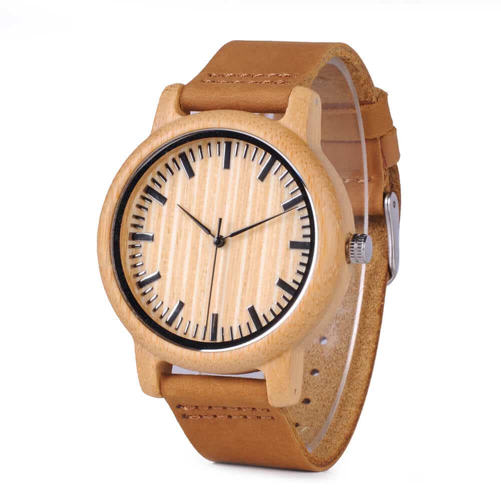 Bamboo Wooden Watches - Lightweight bamboo and wood clock - BOBO BIRD A16