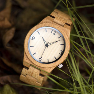 Bamboo Wooden Watches Handmade Natural Bamboo Wooden Strap Japanese Movement Unique and Lightweight D27-1-4