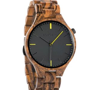 GENTLEMAN Collection Handmade Snakewood Wooden Watch S27-2