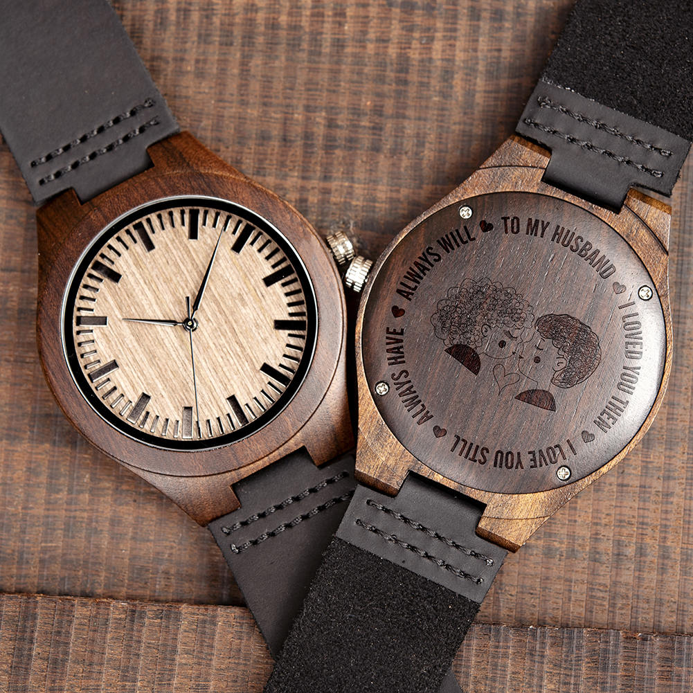 Engraved Wooden Watches