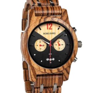 Handmade Zebra Wooden Watches S15-2
