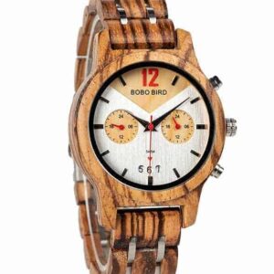 Handmade Zebra Wooden Watches S15-4
