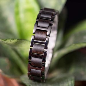 Men's Stainless Steel and Wooden Bracelets WB-1