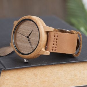 wooden bamboo wrist watch for men and women fashion style (3)