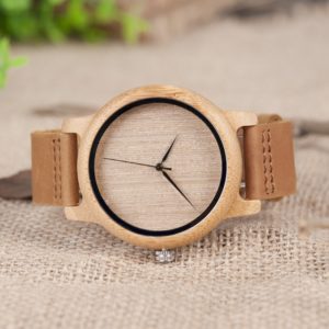 Bamboo Wooden Watches – Lightweight bamboo and wood clock - BOBO BIRD  A19