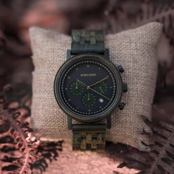Minimalist Lightweight Handmade Sandalwood Wooden Wrist Watch Japanese Quartz Movement - Neptune T27-2