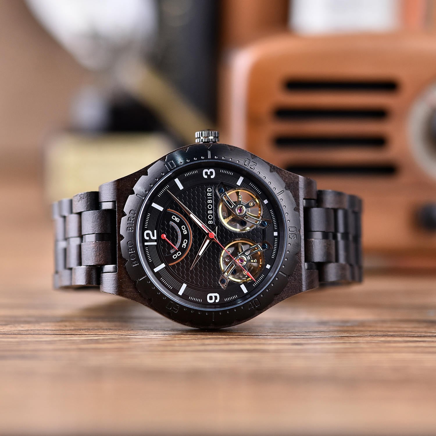 Bobo Bird Gemini - Automatic Movement - Black Sandalwood T18-1