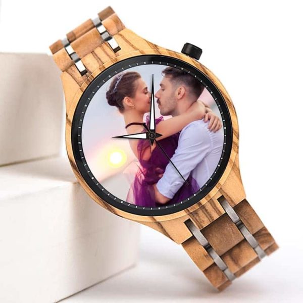 Personalized Photo Watches - Maple Silver PP02