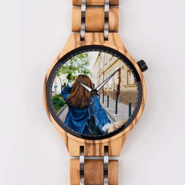 Personalized Photo Watches - Maple Silver PP02