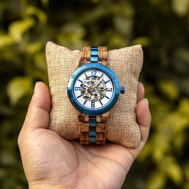 Automatic Mechanical Movement Wooden Watches Q29-3-9 Automatic Mechanical Movement Wooden Watches Q29-3-9