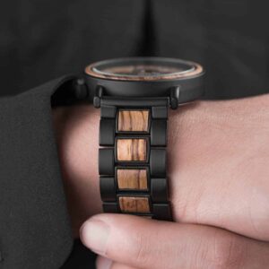 Personalized Engraved Wooden Watches Zebrawood Customized Watch Unique Personalized Gifts for Him - Shine P09-1_13