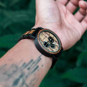 Personalized Engraved Wooden Watches Zebrawood Customized Watch Unique Personalized Gifts for Him - Shine P09-1_9