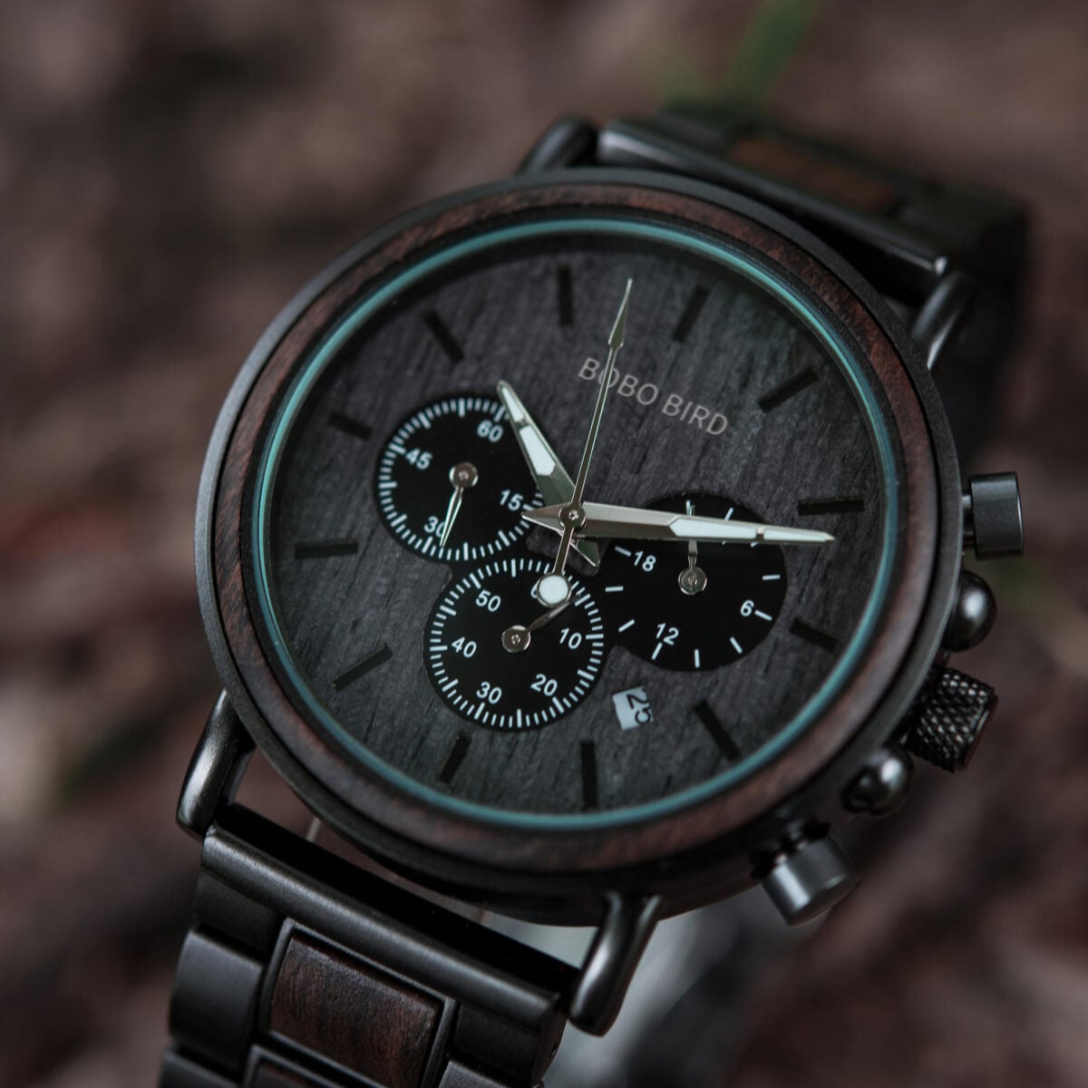 Classic Handmade Personalized Gift Ebony Men's Wooden Watches Best Gift Ideas for Men 2021 - Explorer Q26-1_3 Classic Handmade Personalized Gift Ebony Men's Wooden Watches Best Gift Ideas for Men 2021 - Explorer Q26-1_3