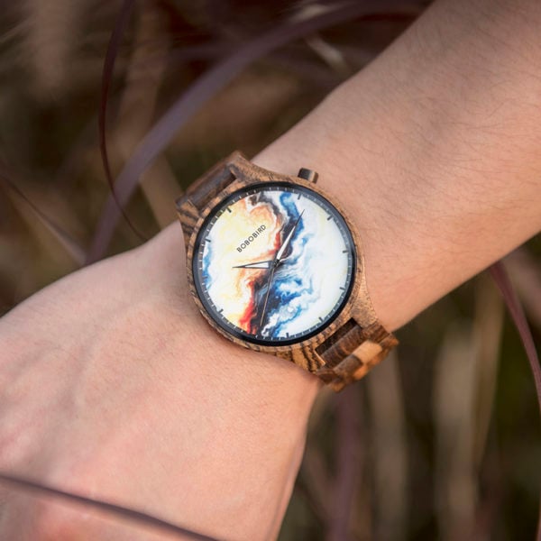 Orologio BOBO BIRD da uomo in legno Verawood \u0026 Handmade - Cronografo