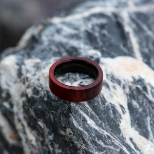 Anniversary Wooden Ring Custom Redwood Wooden Ring Mens wooden rings for men GSP09-01L-11