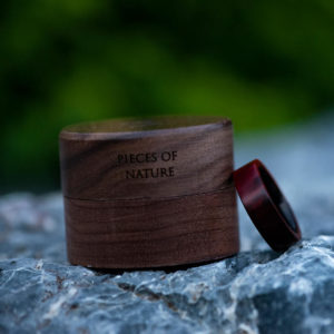 Anniversary Wooden Ring Custom Redwood Wooden Ring Mens wooden rings for men GSP09-01L-13