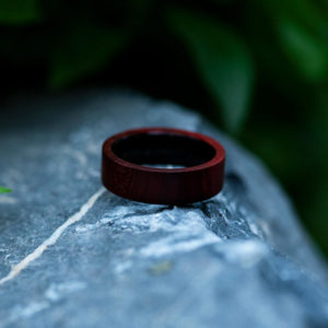 Anniversary Wooden Ring Custom Redwood Wooden Ring Mens wooden rings for men GSP09-01L-14