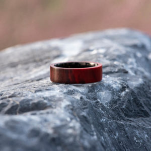 Anniversary Wooden Ring Custom Redwood Wooden Ring Mens wooden rings for men GSP09-01L-7