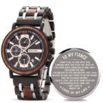 Personalized Engraved Wooden Watches fom Men - TO MY FIANCE