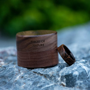 Custom Wood Ring Personalized Engraved Wedding Ring Mens Jewelry 5 Year Anniversary GSP09-01J