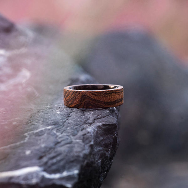 Custom Wood Ring Personalized Engraved Wedding Ring Mens Jewelry 5 Year Anniversary GSP09-01J