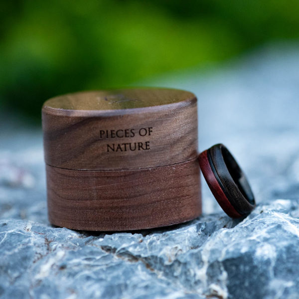 Anillo de madera de 5 años, anillo de madera personalizado para hombres Anillos de madera para hombres GSP11-01K