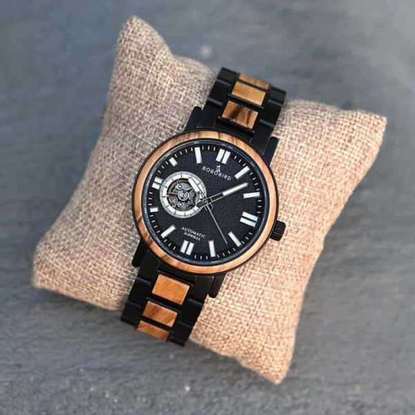 Automatic Mechanical Wooden Watch Fashion Casual Water Resistant Luxury Watches GT045-2A