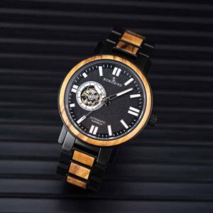 Automatic Mechanical Wooden Watch Fashion Casual Water Resistant Luxury Watches GT045-2A
