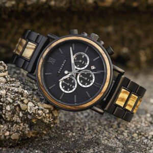 Wooden Watch Engraved Bobo Bird New Wooden Watch Men Top Brand Luxury Chronograph Military Quartz Watches GT050-1A-4